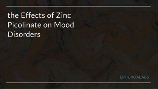 Zinc Picolinate on Mood Disorders