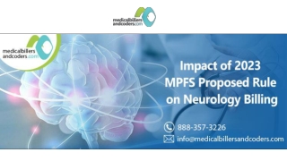 Impact of 2023 MPFS Proposed Rule on Neurology Billing