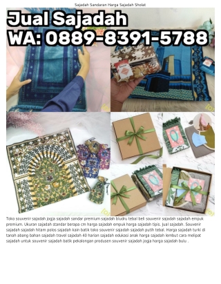 Ö88ᑫ~8౩ᑫI~5788 (WA) Harga Sajadah Souvenir Murah Hantaran Sajadah