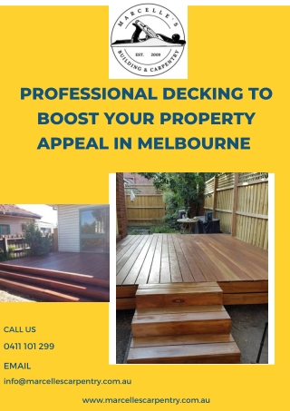 Professional Decking to Boost Your Property Appeal in Melbourne