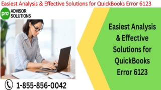 Simple step by step guide to resolve  QuickBooks Error 6123