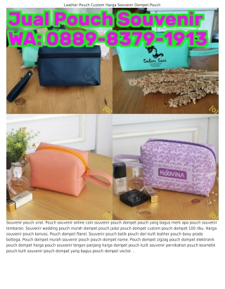 Ö889•8З79•l9lЗ (WA) Leather Pouch Dompet Pouch Koin