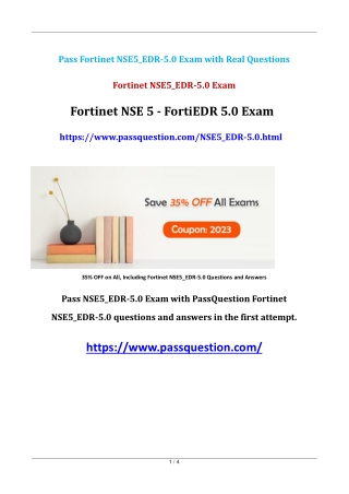 Fortinet NSE5_EDR-5.0 Practice Test Questions
