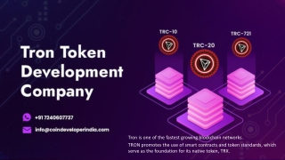 Tron Token Development Company - Coin Developer India