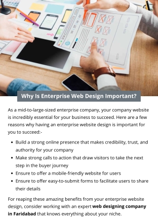 Why Is Enterprise Web Design Important?