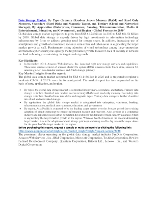 Data Storage Market