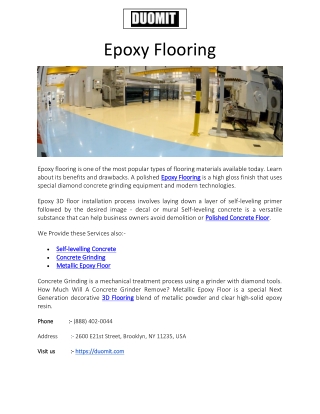Epoxy Flooring