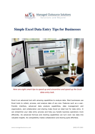 Simple Excel Data Entry Tips for Businesses