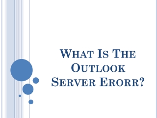 Outlook cannot connect to server