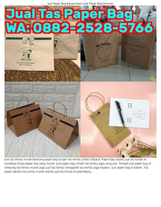 Ô882–2528–57ᏮᏮ (WA) Tas Kertas Termasuk Kemasan Paper Bag Kecil Jogja