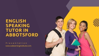 English Speaking Tutor in Abbotsford - Sai Learning Institute