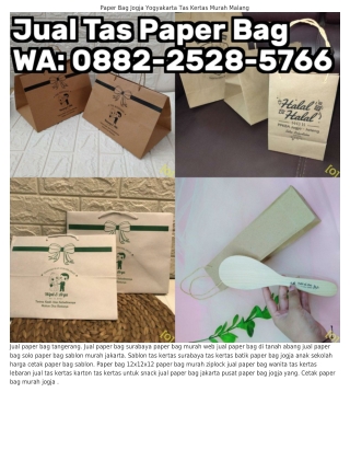 Ö88ᒿ~ᒿ5ᒿ8~57ᏮᏮ (WA) Paper Bag Jogja Yellow Paper Bag Jogja Yang Murah