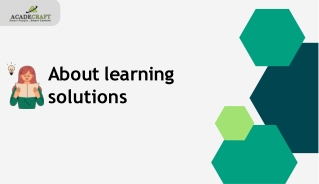About learning solutions -Acadecraft