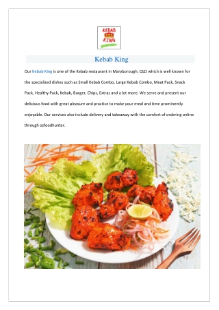 Up to 10% offer Kebab King Maryborough Menu - Order Now