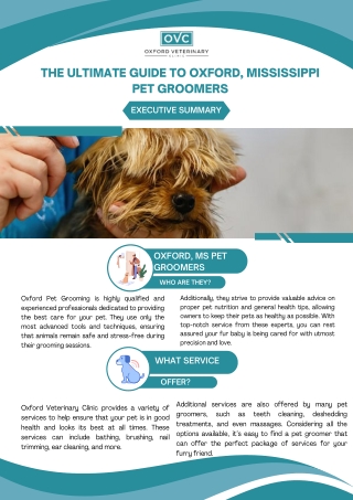 The Ultimate Guide to Oxford, Mississippi Pet Groomers