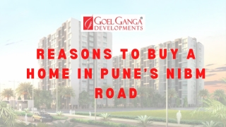 Reasons to buy a home in Pune’s NIBM Road (PPT)