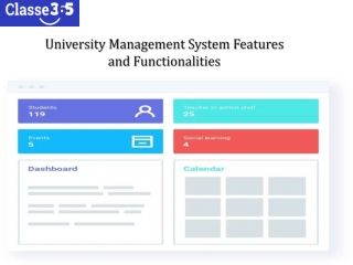 University Management System Features and Functionalities