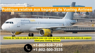 Politique de bagages de Vueling Airlines