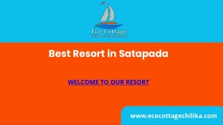 Best Resort in Satapada, Odisha