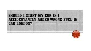 Should I start my car if I accidentantly