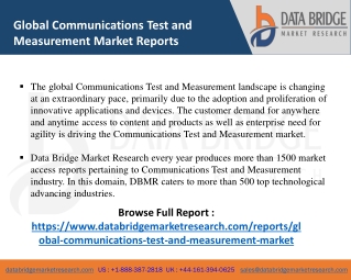 Communications Test and Measurement Market-ICT