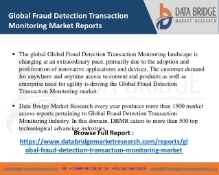 Fraud Detection Transaction Monitoring Market -ICT