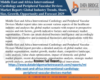 Middle East and Africa Interventional Cardiology and Peripheral Vascular Devices Market-Healthcare