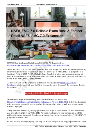 NSE5_FMG-7.0 Reliable Exam Book & Fortinet Detail NSE5_FMG-7.0 Explanation