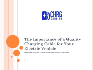 The Importance of a Quality Charging Cable