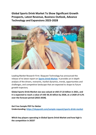 Sports Drink Market