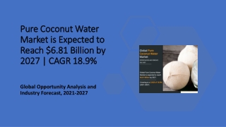 Pure Coconut Water Market Size, Share | Industry Trends