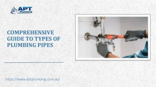 Comprehensive Guide to Types of Plumbing Pipes