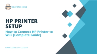 hp printer setup