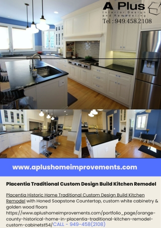 Placentia Traditional Custom Design Build Kitchen Remodel