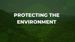 Protecting The Environment