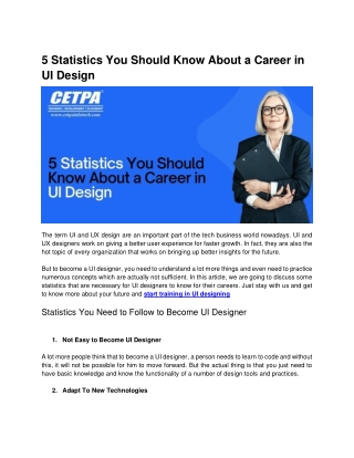 5 Statistics You Should Know About A Career In UI Design