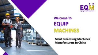 Meat Processing Machines Manufacturers In China