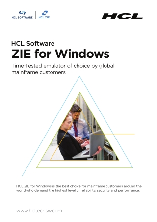 ZIE for Windows, the Best Choice for Mainframe Customers around the World