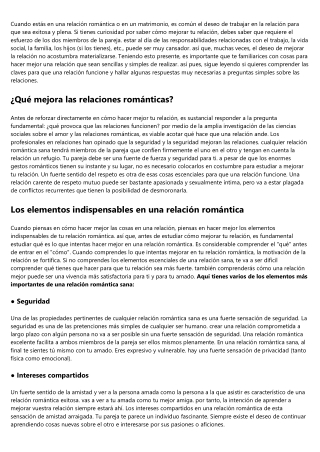 Cosas que puedes hacer para hacer mejor tu relación de pareja ahora mismo