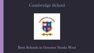 Best Schools in Greater Noida West