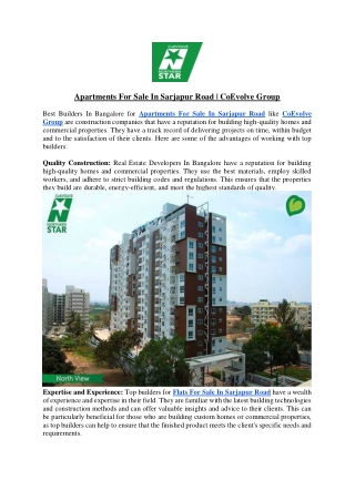 Apartments For Sale In Sarjapur Road - CoEvolve Group