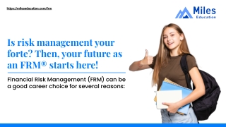 Is risk management your forte_ Then, your future as an FRM® starts here!