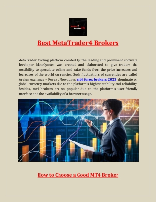 Best MetaTrader4 Brokers