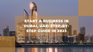 Setting up a Company in Dubai 