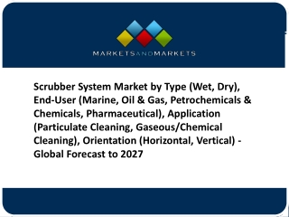 Scrubber System Market - Global Forecast to 2027