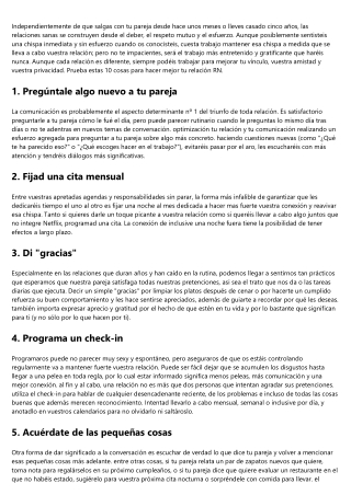 Consejos probados para mejorar tu relación de pareja