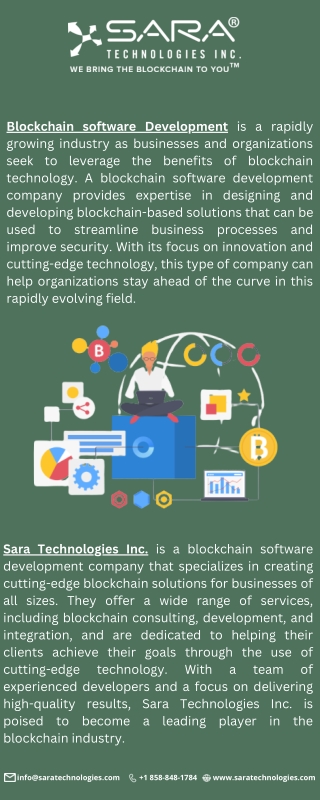 Blockchain software development is a rapidly growing field, as businesses and organizations look to leverage the power o