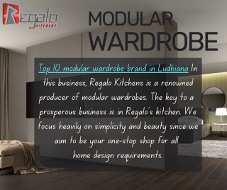 Top 10 modular wardrobe brand in Ludhiana | Regalokitchens