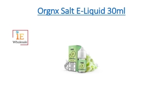 Orgnx Salt E-Liquid 30ml