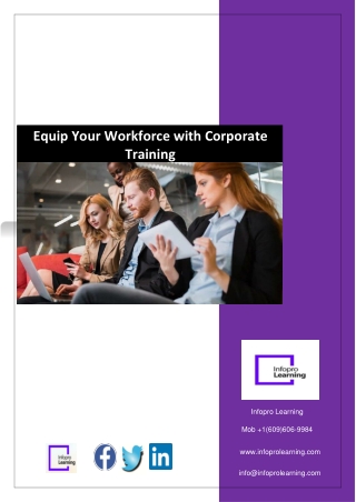 Equip Your Workforce with Corporate Training
